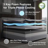 Novilla Full Size Mattress 14 Inch, Cooling Memory Foam Mattress Full with Enhanced Airflow, Pressure Relief & Durable Support, CertiPUR-US Certified Full Mattresses in a Box with Breathable Fabric Novilla