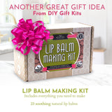 DIY Gift Kits 73-Piece DIY Lip Balm Kit - Lime & Rose Flavors - Lip Balm Kit with Shea Butter, Beeswax & Essential Oils - Make 23 Balms - Gift for Her, Kids & Adults DIY Gift Kits
