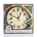 Mark Feldstein & Associates Original Singing Bird Wall/Desk Clock, 8 Inch Mark Feldstein & Associates