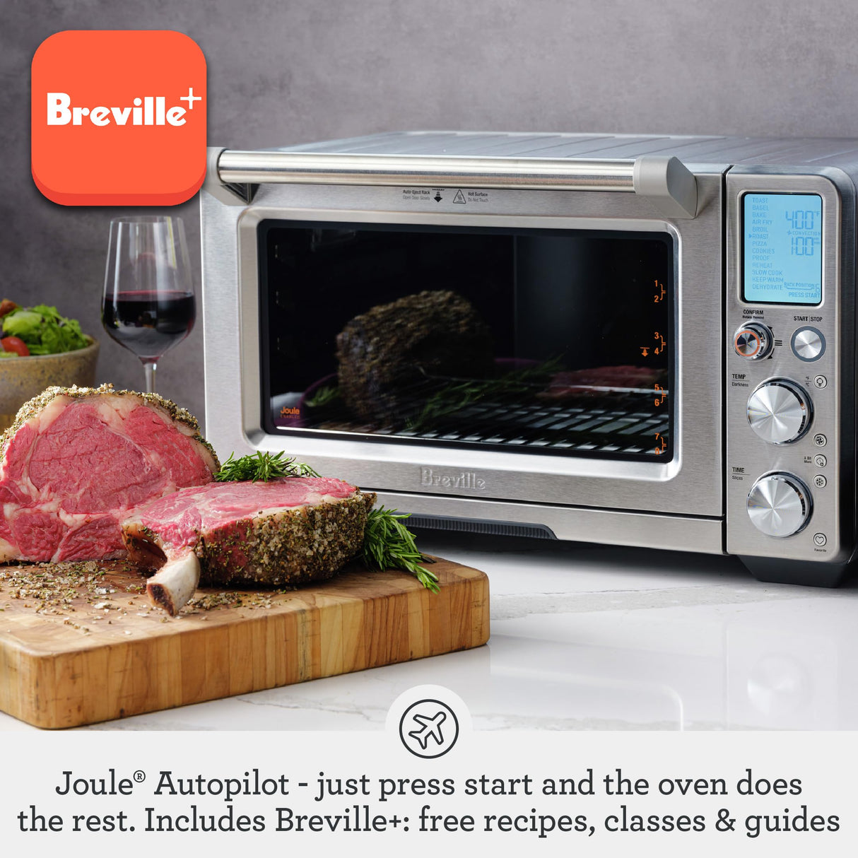 Breville Joule Smart Oven Air Fryer Pro BOV950BSS, Brushed Stainless Steel Breville