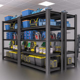 Nexvrtau 5-Tier Garage Shelving Heavy Duty, 3000 LBS Capacity Metal Storage Rack 24" D x 60" W x 76" H, Adjustable Steel Shelves Unit for Garage, Warehouse, Basement, Pantry, Workshop.1 Pack Nexvrtau