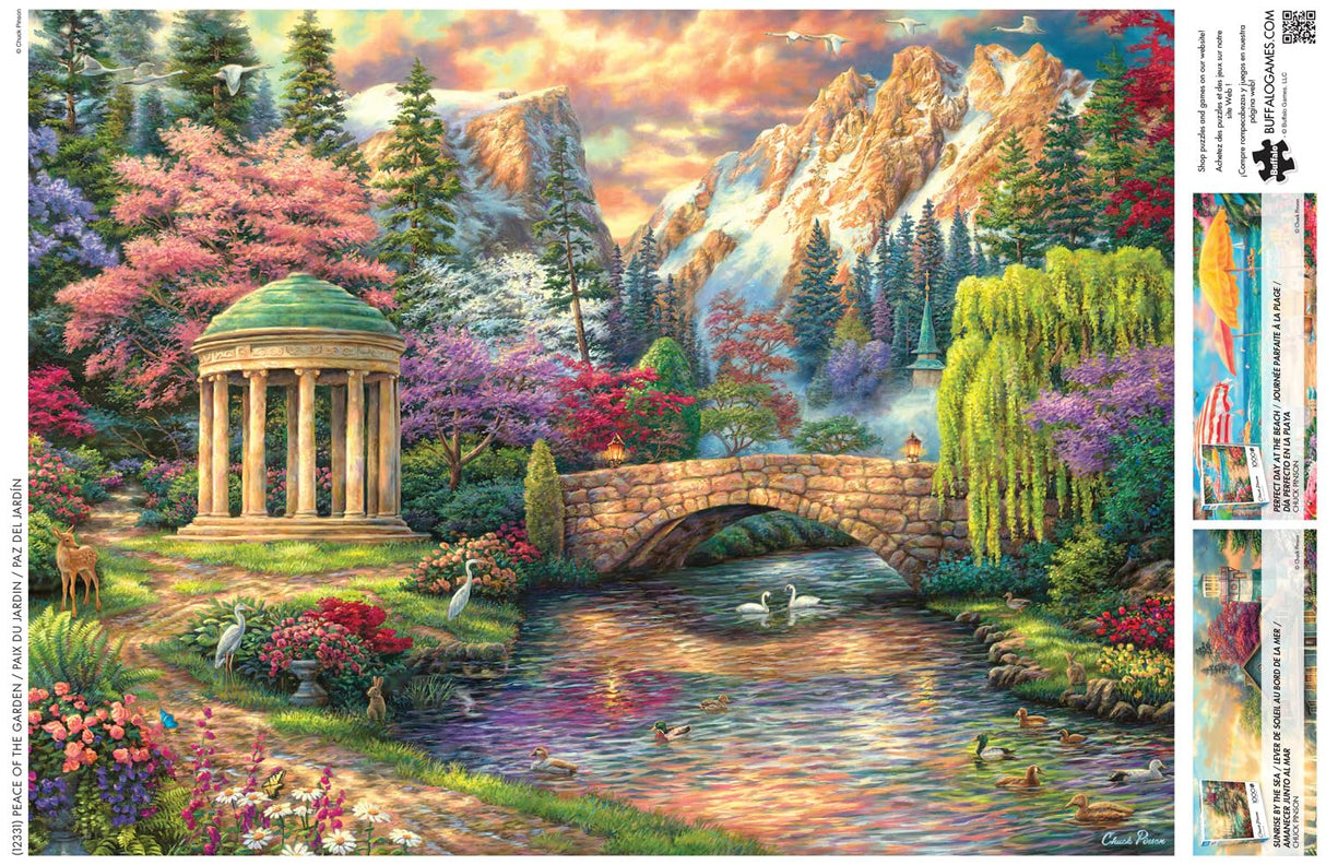 Buffalo Games - Chuck Pinson - Peace of The Garden - 1000 Piece Jigsaw Puzzle for Adults -Challenging Puzzle Perfect for Game Nights - Finished Size is 26.75 x 19.75 Buffalo Games