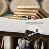 blini Low Horizontal Bookshelf Double Wide 64" 2-Tier Bookcase 4 Cube Storage Organizer Cherry Wood Bookcases for Bedroom and Home Office Decor Display blini