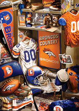 MasterPieces Game Day 500 Piece Jigsaw Puzzle for Adults - NFL Denver Broncos Locker Room - 15"x21" Masterpieces