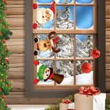 Bucherry 5 Pcs Christmas Fence Peeker Decoration Peeking Christmas Yard Decorations Santa Claus Elk Snowman Peeker Elf Outdoor Xmas DIY Cute Garden Fence Sign for Xmas DIY Home Patio Garden Outdoor Bucherry