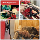 HAowosi Upgraded Wood Lathe 14" x 40", Power Wood Turning Lathe Adjustable 4 Speed 810/1180/1700/2480RPM, Benchtop Mini Wood Lathe with 5 Chisels for Woodworking HAowosi