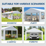 COVERONICS Outdoor Canopy Party Tent, 20'X30' Patio Party Tent with Rollable Sides and 4 Sandbags, Heavy Duty Steel Frame Carport Gazebo Event Tent Perfect for Wedding, Birthday Party, Outdoor Event COVERONICS