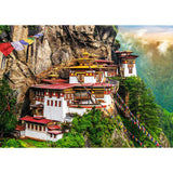 Trefl Tiger's Nest, Bhutan 2000 Piece Jigsaw Puzzle Red 38"x27" Print, DIY Puzzle, Creative Fun, Classic Puzzle for Adults and Children from 15 Years Old Trefl