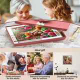 Stalente Diamond Painting Kits for Adults Cat, 5D DIY Diamond Art Kits for Beginners Round Full Drill Diamond Painting for Home Wall Decoration Gift 12×12inch, Animal Stalente