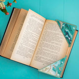 HTTDMY Diamond Art Painting Bookmarks,8Pcs DIY Cute Diamond Art Kits for Adults, Corner Bookmarks Small Crafts Kit for Women Book Lovers (Ocean) HTTDMY