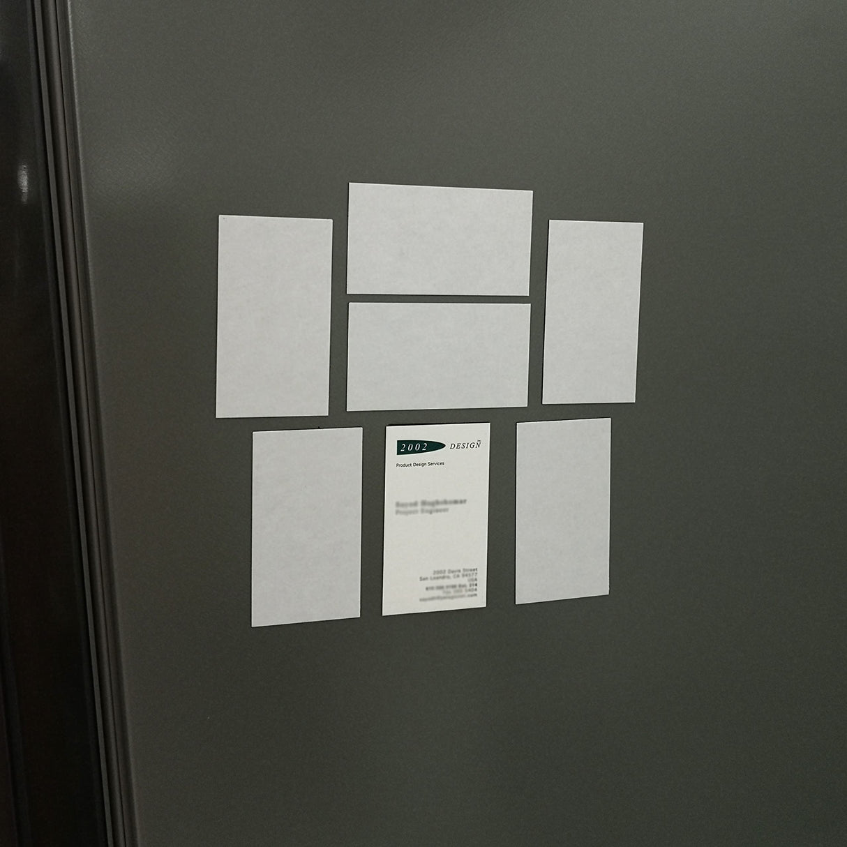 LLPT Self Adhesive Business Card Magnets 100 Packs Easy Peel Stick Promotion Small Magnetic Sheet for Business Marketing Card Teaching Schedule Photo Wall(BCM100) LLPT