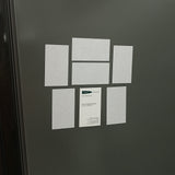 LLPT Self Adhesive Business Card Magnets 100 Packs Easy Peel Stick Promotion Small Magnetic Sheet for Business Marketing Card Teaching Schedule Photo Wall(BCM100) LLPT