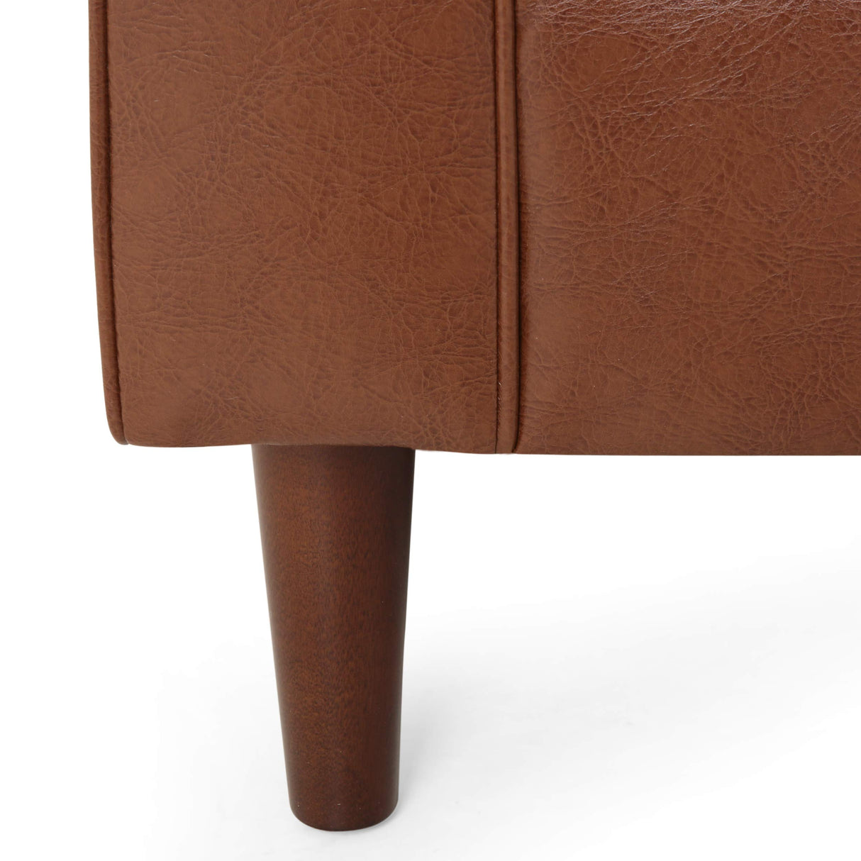 Christopher Knight Home Malinta Sofas, Cognac Brown + Espresso Christopher Knight Home