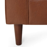 Christopher Knight Home Malinta Sofas, Cognac Brown + Espresso Christopher Knight Home