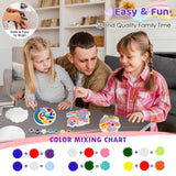 IFLOVE Paint Your Own Stepping Stones for Kids Craft Kits,Arts and Crafts for Kids Ages 4-8,5 Pack Painting Crafts for Girls Ages 8-12，Outdoor Toys Art Supplies Toddler Birthday Gift (Unicorn) IFLOVE