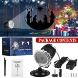 Tuanse Christmas Outdoor Nativity Projector Lights LED Flood Light Holiday with Stars for Christmas Party Garden Landscape Decoration Tuanse