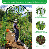 Tetutor Tall Garden Arch Trellis for Climbing Plants Outdoor,7 ft Arbor Large Arch Tunnel Trellis, Metal Cucumber Trellis, Plant Support Archway Garden Trellis for Vegetables Fruits Flowers Yard Tetutor