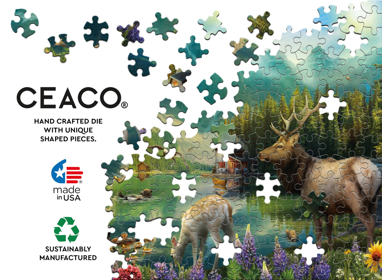 Ceaco - Paradise in The Mountains - 500 Piece Jigsaw Puzzle Ceaco