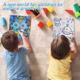 3 Pack Paint by Numbers Kit for Kids Ages 8-12, 10 * 8 inch Color by Number for Kid Framed Canvas with 18 Acrylic Paint Pots and 6 Brushes, Paint by Number, Arts and Crafts Art Supplies for Kids 9-12 Volmop