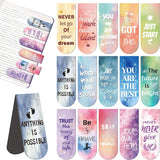 Magnetic Bookmarks, Kaluofan Larger Size 15PCS Inspirational Bookmarks, Bookmarks for Women, Bookmarks for Kids, Double Sided Magnet Book Markers Page Clip for Students Teachers Reading Supplies Kaluofan