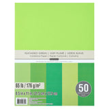 Recollections Cardstock Paper, 8 1/2" X 11" in Feathered Greens - 50 Sheets Recollections