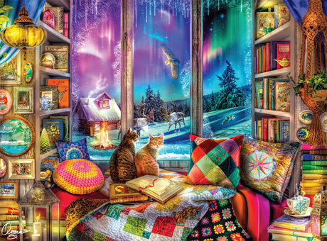 Buffalo Games - Aimee Stewart - Winter Reading Nook - 1000 Piece Jigsaw Puzzle for Adults -Challenging Puzzle Perfect for Game Nights - Finished Size is 26.75 x 19.75 Buffalo Games