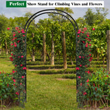 S AFSTAR 7.2Ft/86 Inches Metal Arch, Outdoor Garden Arch for Various Climbing Plant Flower, Wedding Backdrop Stand Arch Arbor for Wedding Garden Bridal Party Festival Decoration, Easy-to-Assemble S AFSTAR