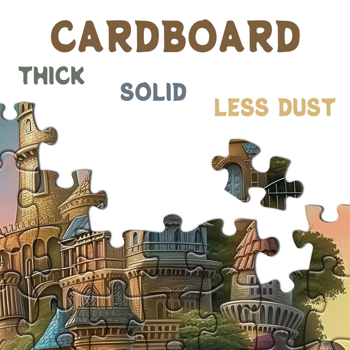 Magic Turtle Castle Puzzles for Adults 1000 Pieces, Horror Fantasy House Jigsaw Puzzles, Monster Tortoise Puzzles BBOLDIN