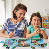 Travofun Magnetic Puzzles for Kids Ages 3-5,20 Piece Jigsaw Animal Puzzles for Toddlers 2-4,Children Travel Activity Toys Games for 3 4 5 6 Years Boys in Car Airplane,Learning Magnet for Road Trip BST SHIER