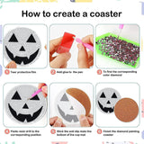 8 Pcs Baseball Diamond Art Coasters Kits with Holder, Diamond Painting Coaster Kits DIY Crafts for Adults Diamond Art Painting Kits Supplies for Los Angeles Gift Bartogro