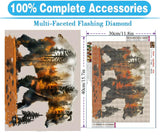 MOMDEDP Forest Bear Diamond Art Kits for Adults,DIY 5D Diamond Painting Kits for Beginners, Round Full Drill Diamond Dots Paintings,Diamonds Pictures Gem Art for Adults Crafts Home Decor 12x16inch MOMDEDP