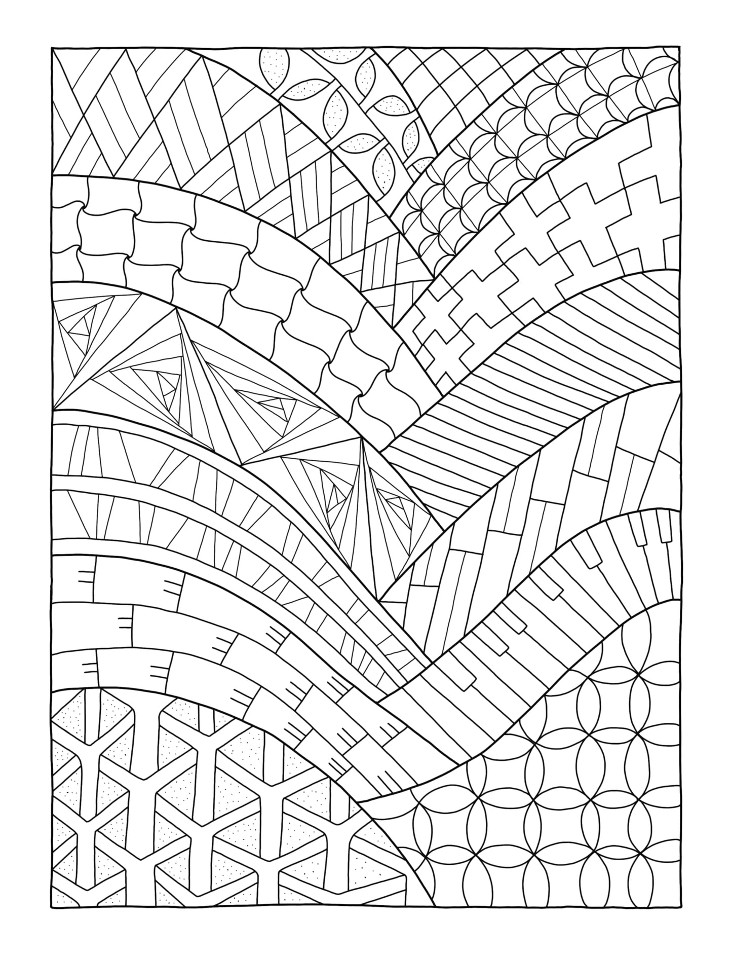 Mindfulness Patterns: Coloring Book with Creative Pattern Designs for Stress Relief and Relaxation