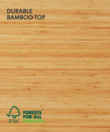 FLEXISPOT Whole Piece Bamboo 55"x28" Desktop Height Adjustable Desk Rectangular Tabletop FLEXISPOT