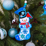 Winlyn 24 Sets Christmas Craft Kits Winter Crafts DIY Snowman Stocking Ornaments Decorations Snowman Snowflakes Foam Stickers Arts and Crafts for Kids Classroom Art Activities Holiday Party Favors Winlyn