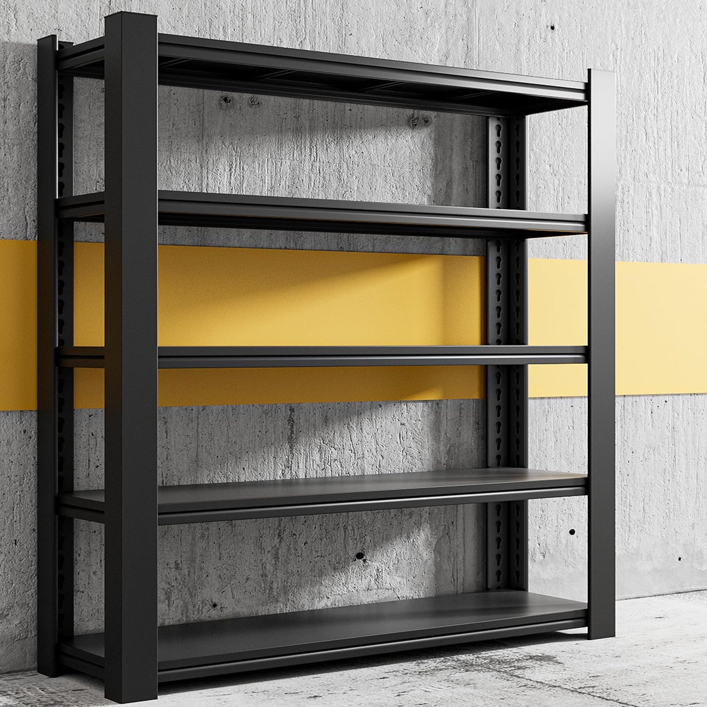 GEBAROW 72" H*50" W Garage Shelving, Industrial 5-Tier Metal Shelving Storage with Adjustable Garage Storage Rack, Shelving Utility Shelf Rack for Warehouse Shelving Storage - WoodArtSupply