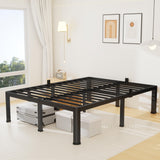 Superay 20 Inch King Size Metal Platform Bed Frame with Round Corners, Storage Space Under High Bed Frame-Heavy Duty Steel Slats Support, Noise Free - Easy Assembly - No Box Spring Needed Superay