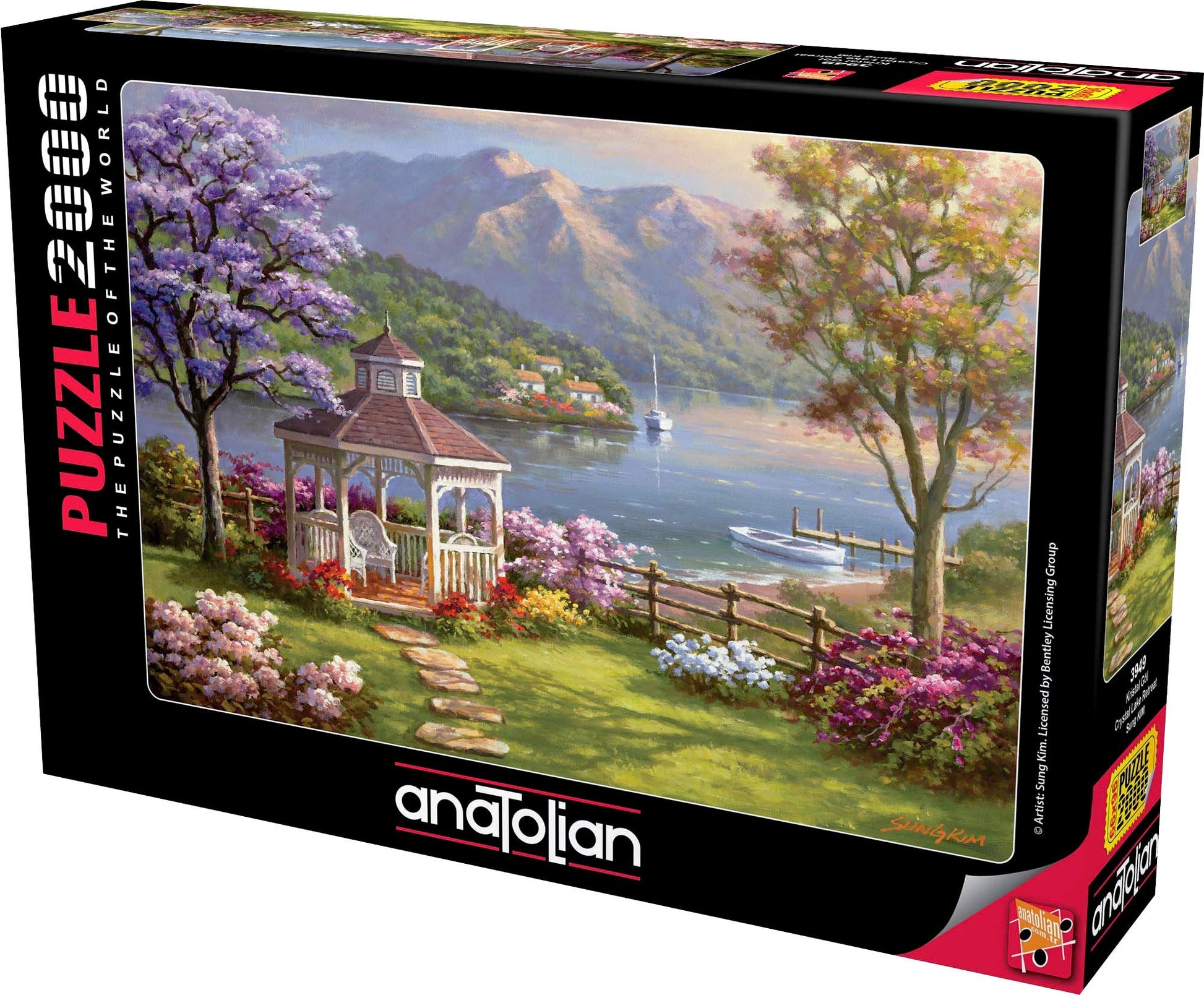 Anatolian Puzzle - Crystal Lake Retreat, 2000 Piece Jigsaw Puzzle, 3949 (ANA3949) - WoodArtSupply