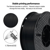 Kingroon Nylon 3D Printer Filament, Dimensional Accuracy +/- 0.03 mm, 1 kg Spool(2.2lbs), 1.75 mm, Black Kingroon