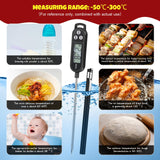 Copkim Meat Food Thermometer Food with Probe Water Liquid Instant Read Digital Thermometer Kitchen Cooking Supplies for Cooking BBQ Milk Yogurt(Black, White, Red) Copkim