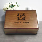 Personalized Keepsake Box | Walnut Wooden Memory Box Gift for Anniversary, Wedding, Valentine, Birthday, Baby Shower, Groomsman | Handmade Keepsake Generic