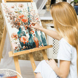 EFOTIML Paint by Numbers Kit for Adults Beginners & Kids Ages 8-12,1 Pack 16x20 inches Canva for Painting Kits for Adults in Colorful Box(Without Frame)- Vases and Flowers EFOTIML