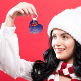 YHNTGB 20 set Sublimation Keychain Blanks Bulk MDF Board Heat Transfer Keychains Double Sided Key Chains with Key Ring DIY for Valentines Day Ornaments Graduation Day Present Craft Making YHNTGB