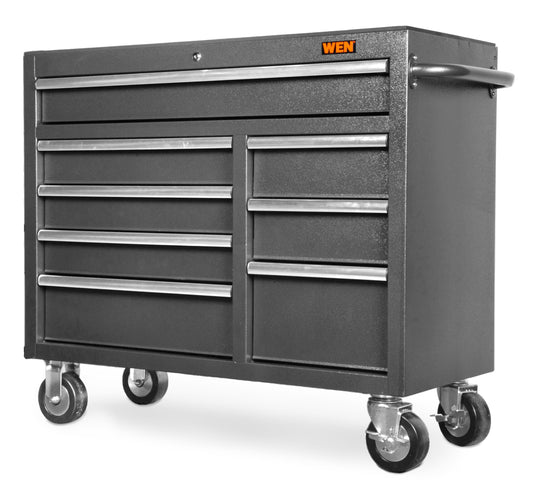 WEN 42-Inch Premium Rolling Tool Cabinet with Heavy Duty 21-Gauge Powder-Coated Steel Construction (GG422B) - WoodArtSupply