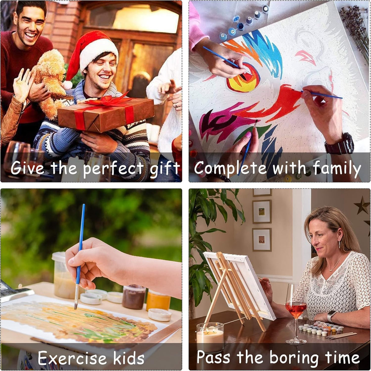 Zariocy Paint by Numbers Kits for Adults -Animals DIY Oil Paintings Canvas Acrylic Paint Set - Rooster Paint by Numbers Kit for Beginners and Ideal for Home Decor 16x20 inch-638 Zariocy