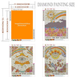 GemZono 3 Pieces Tarot Sun Moon & Stars Adult Diamond Painting Kit, 5D Diamond Art Round Full Diamond Painting Kit, Polka Dot Diamond Digital Painting Kit for Beginners (11.8x15.7in) GemZono