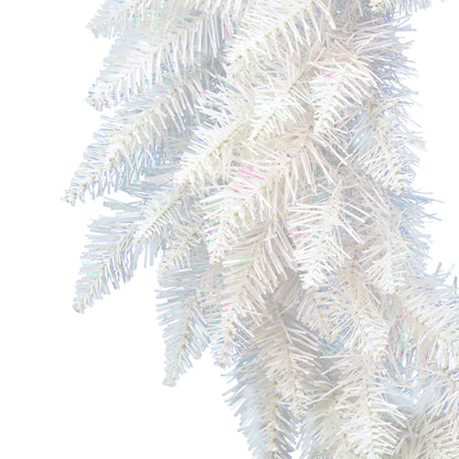 Vickerman 36" Sparkle White Spruce Artificial Christmas Wreath, Unlit - Faux Spruce Christmas Wreath - Seasonal Indoor Home Decor