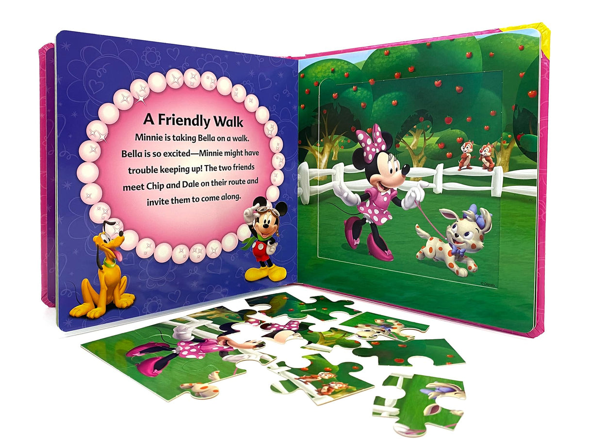 Disney Junior Minnie My First Puzzle Book - Jigsaw Puzzles for kids, 10-page board book, 5 puzzles to enjoy Phidal