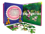 Disney Junior Minnie My First Puzzle Book - Jigsaw Puzzles for kids, 10-page board book, 5 puzzles to enjoy Phidal