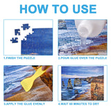 YAKAMOZ Updated Jigsaw Puzzle Glue with Applicator for Adults and Children Clear Water-Soluble Special Craft Puzzle Glue, Non-Toxic and Quick Dry for 3000/4500/5000 Pieces of Puzzle,200ML YAKAMOZ