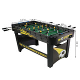 Sunnydaze 48-Inch Foosball Table for Home, Game Room with 2 Balls - Standard Size Soccer Tabletop Sunnydaze